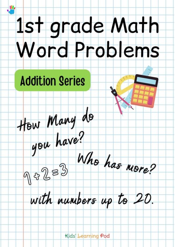 1st grade math word problems (Addition Series)